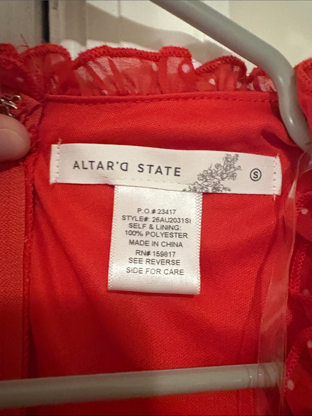 Altar'd State Red Polka Dot Ruffle Romper - Picture 3 of 4